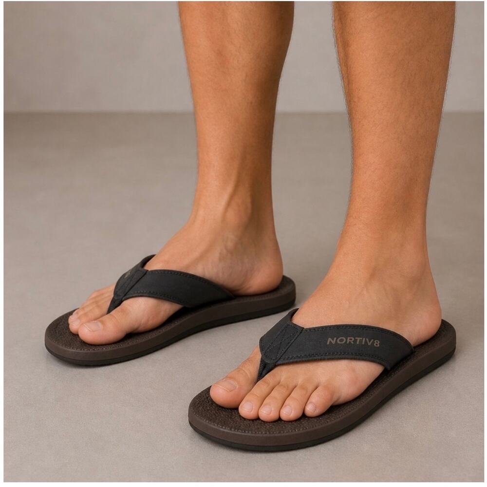 NORTIV 8 Men's Flip Flops Thong Sandals Comfortable Size 13 NEW # Box 599